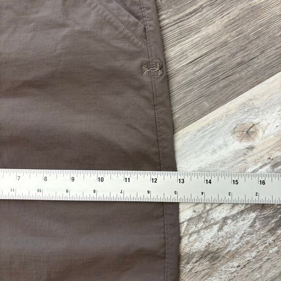 Under Armour Taupe Mens 32 Loose Heat Gear Hiking Athletic Shorts Polyester - Picture 10 of 11